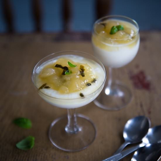 Yoghurt Cream w Honey Poached Melon