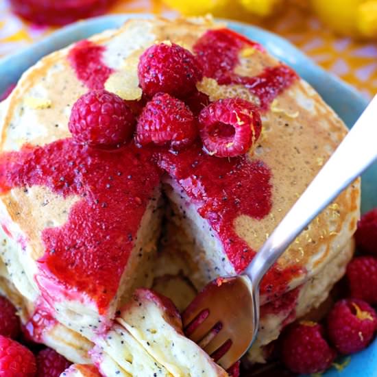 Lemon Poppy Seed Pancakes