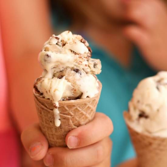 GF Cookie Dough Brownie Ice Cream