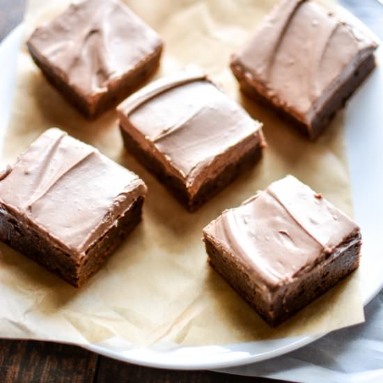 Fudgy Bourbon Brown Butter Brownies