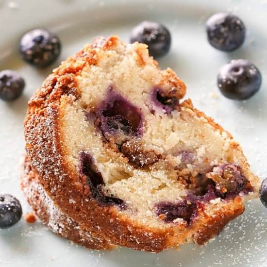 Blueberry Sour Cream Coffee Cake