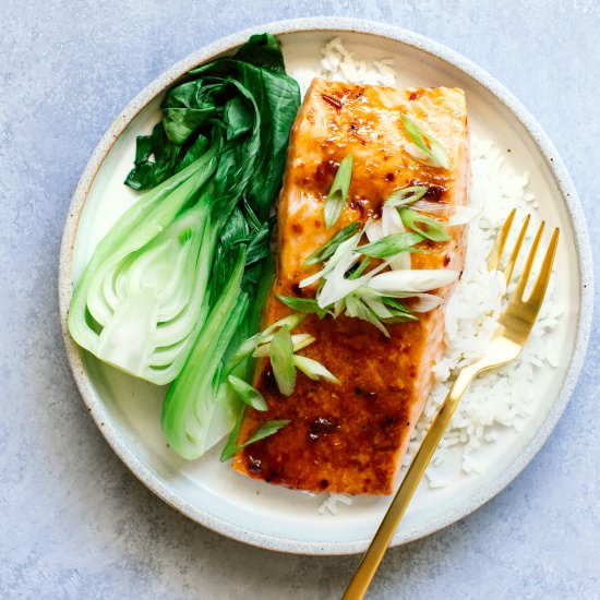 Plum Glazed Salmon
