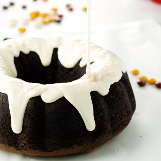 Chocolate Cookie Dough Bundt Cake