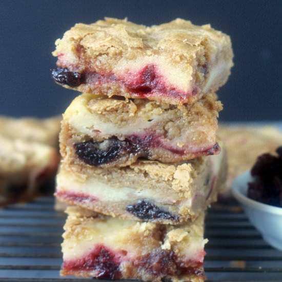 Cherry Cheesecake Blondies