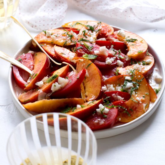 Nectarine & Tomato Salad