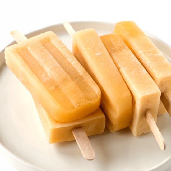 Spicy Cantaloupe Cucumber Popsicles