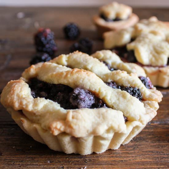 Fresh Blackberry Mini Pies