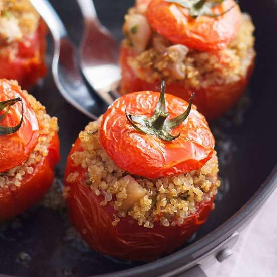 Chicken Quinoa Stuffed Tomatoes