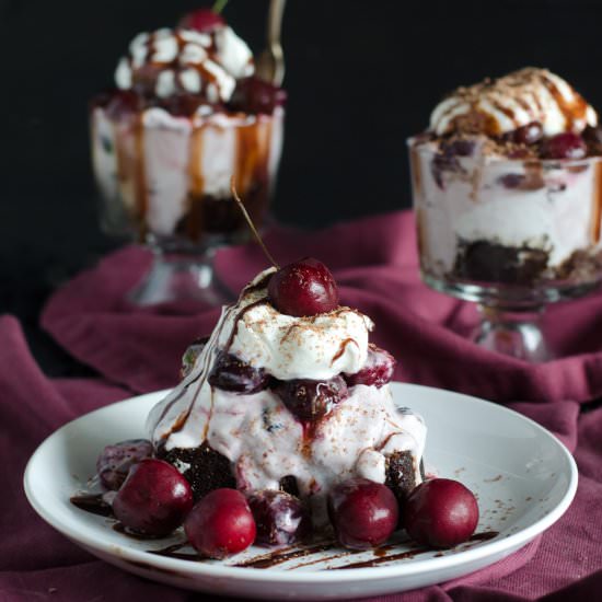 Black Forest Ice Cream Cake