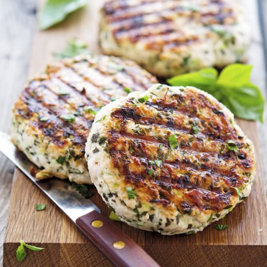 Green Goddess Turkey Burgers