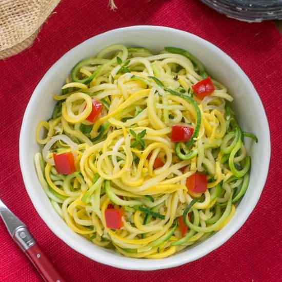 Zucchini Noodles with Parmesan