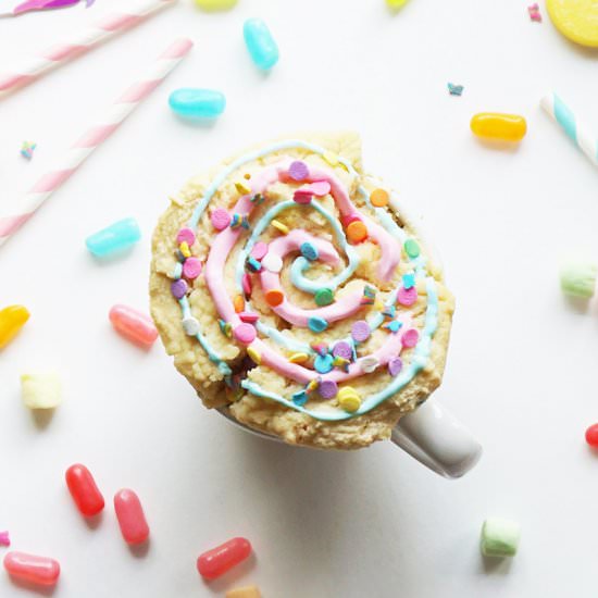 Unicorn Tracks Mug Cake