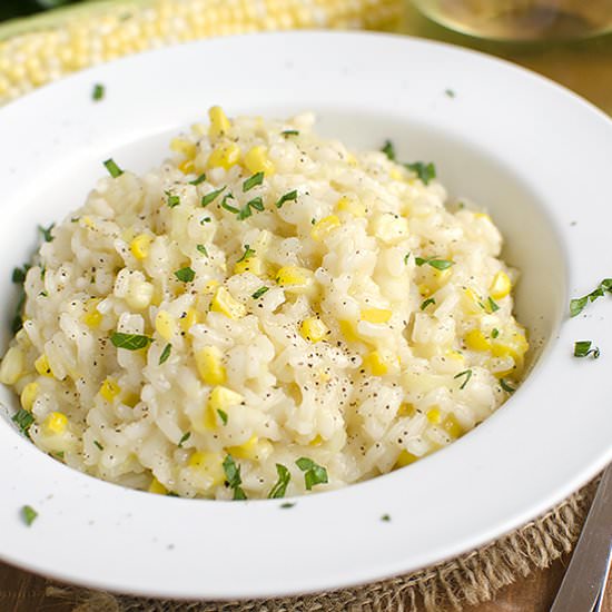 Sweet Corn Risotto