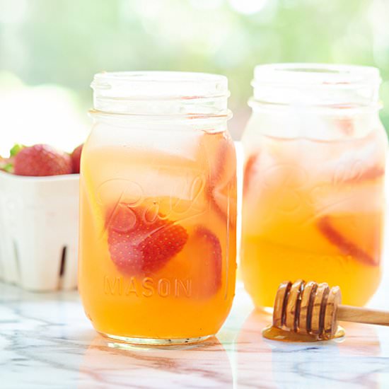 Honey Strawberry Lemonade