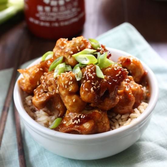 Sticky Sesame Cauliflower