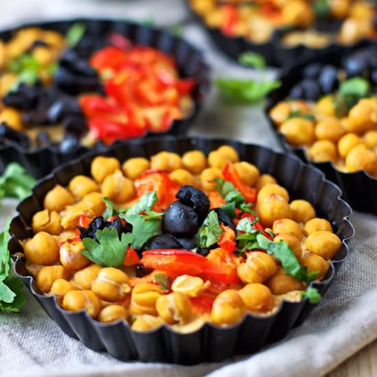 Hummus Pizza Tartlets