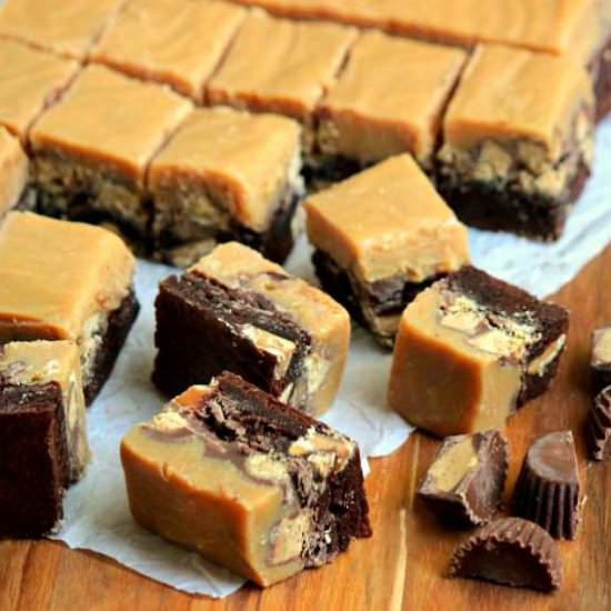 Peanut Butter Fudge Brownies