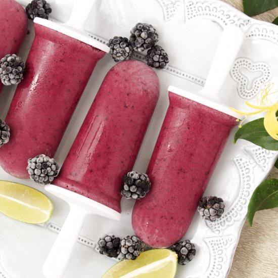 Summer Berry Pops w Coconut & Lime