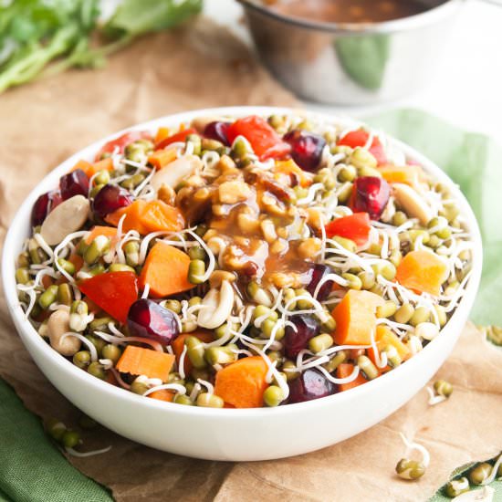Sprouted Mung Bean Salad