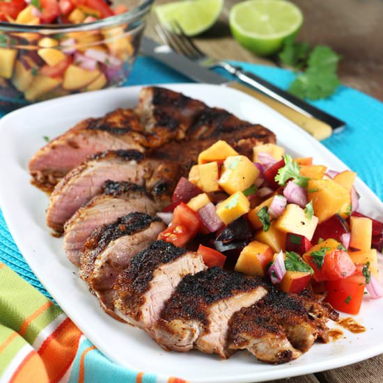 Pork Tenderloin with Fresh Salsa