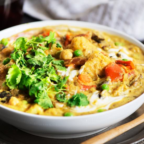 Potato Eggplant Kurma (Korma)