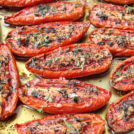 Slow Roasted Tomatoes & Herbs