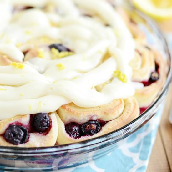 Lemon Blueberry Sweet Rolls