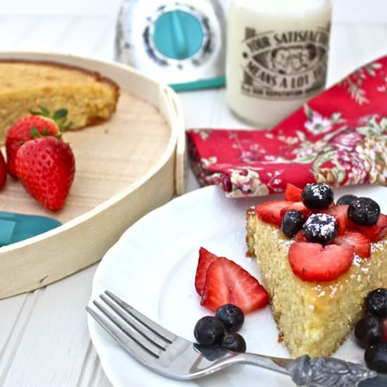 Orange Zest Cornmeal Cake