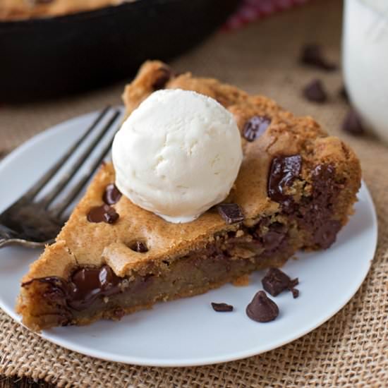 Browned Butter Skillet Cookie