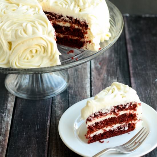 GF Red Velvet Cake w/ Cream Cheese