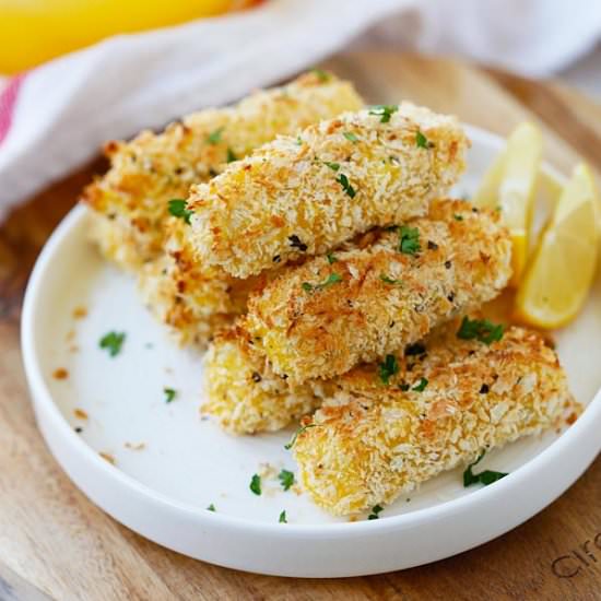 Baked Mozzarella Cheese Sticks