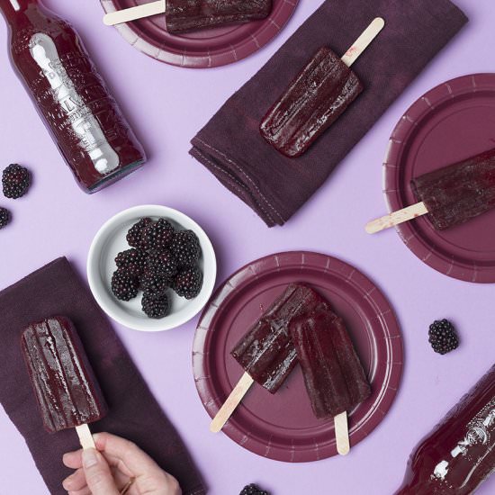 Blackberry Blood Orange Popsicle