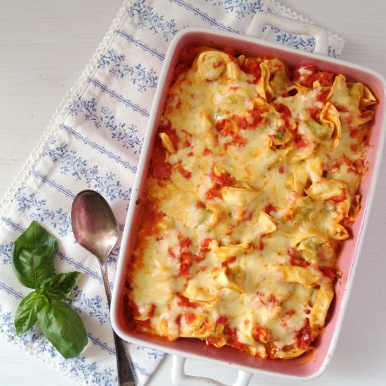 Cheesy Tortellini Casserole