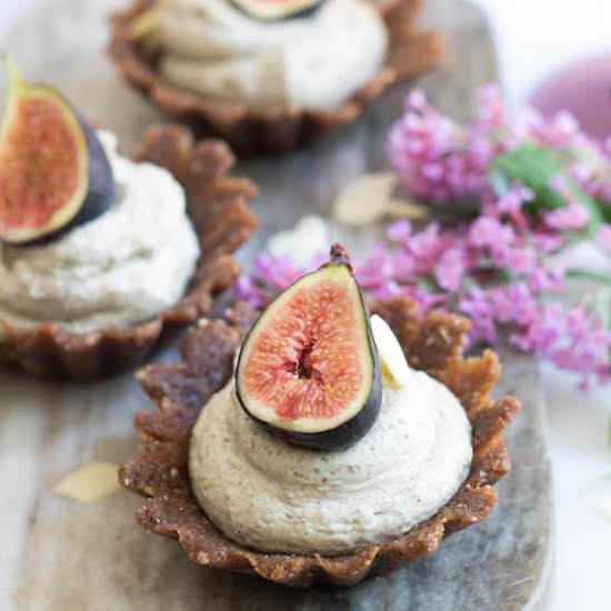 Raw Vanilla, Almond & Fig Tarts