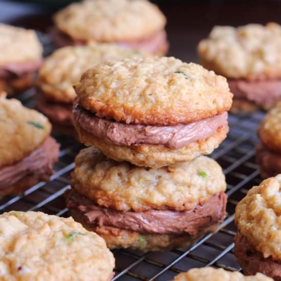 Oatmeal Zucchini Sandwich Cookies