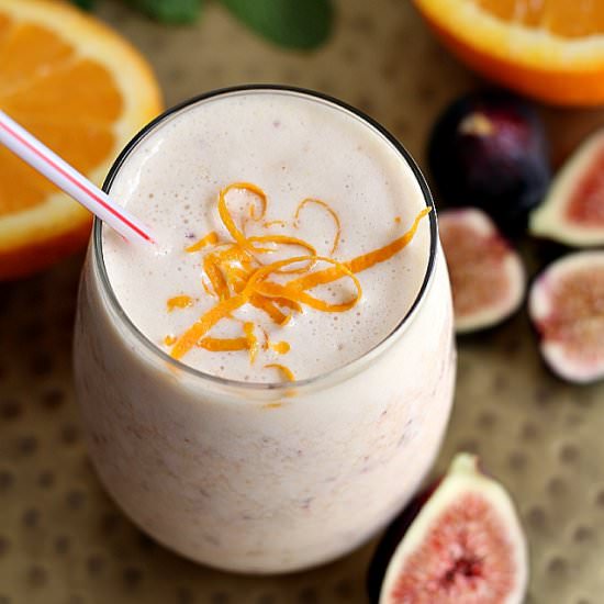 Creamy Orange and Fig Smoothie