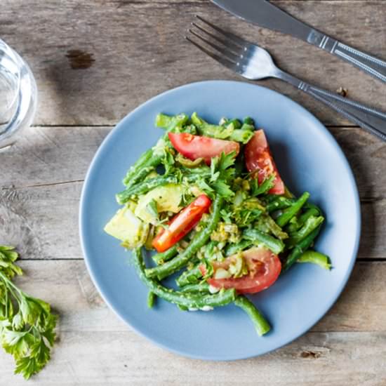Spicy Mexican Green Bean Salad