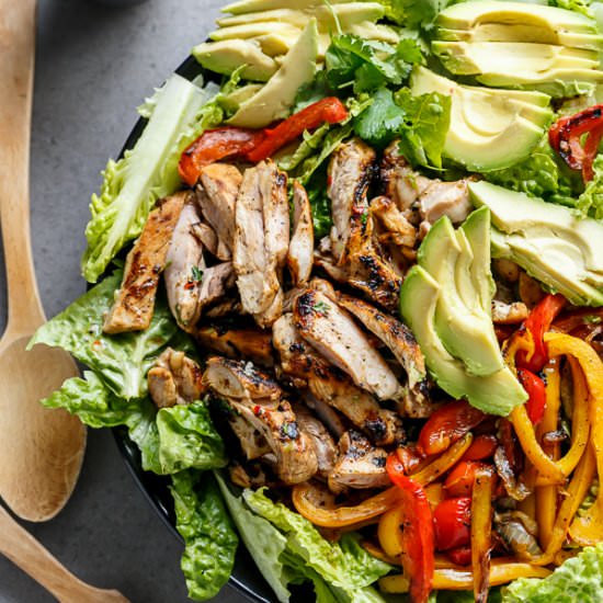 Chilli Lime Chicken Fajita Salad