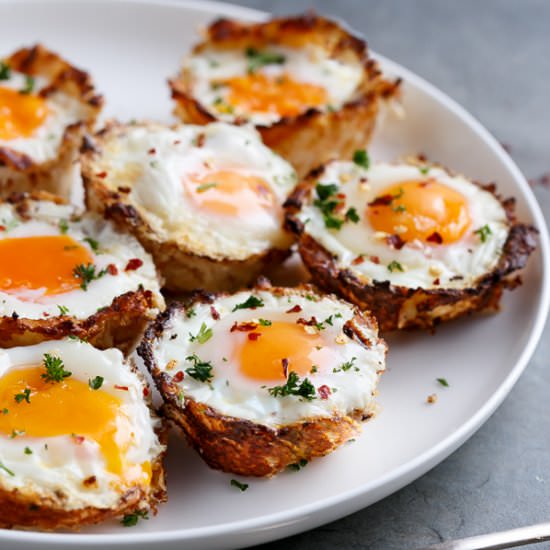 Hash Brown Egg Cups (Low Carb)