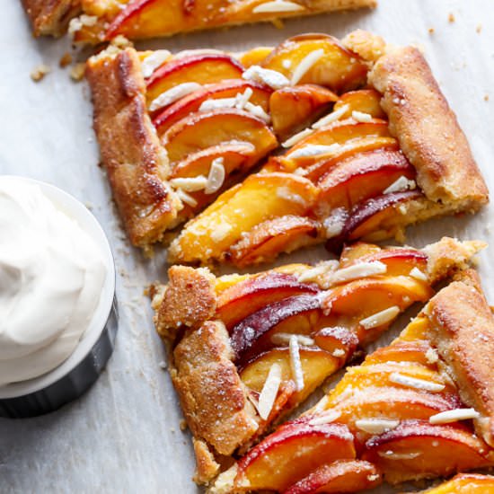 Almond Peach Pie (Galette)