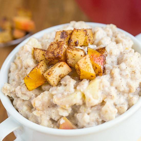 Apple Pie French Toast Oatmeal