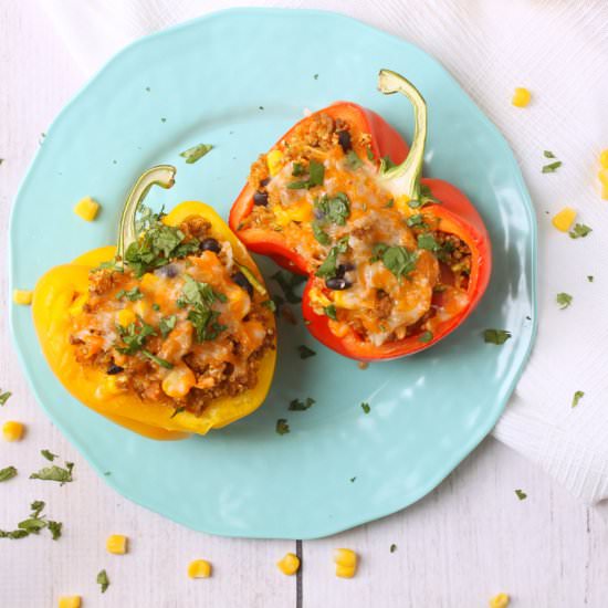 Mexican Quinoa Stuffed Peppers