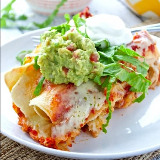 Chipotle Chicken Enchiladas