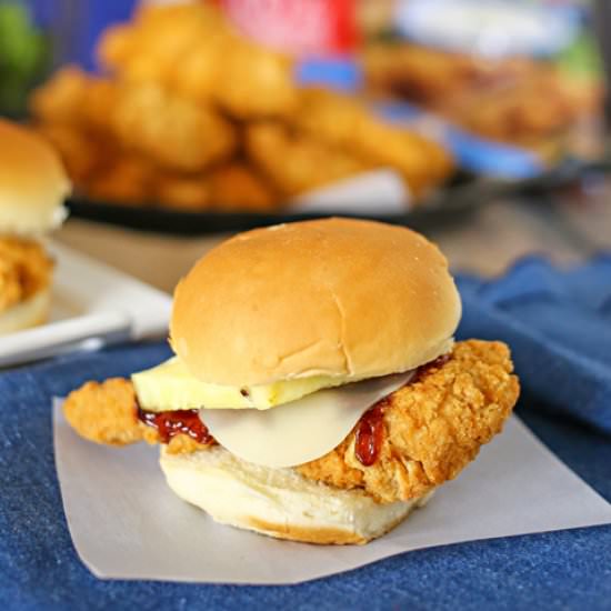 Hawaiian Chicken Sliders