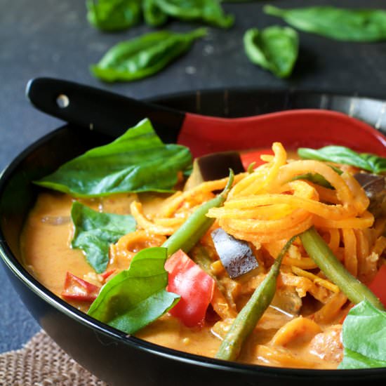 Vegetables in Thai Red Curry