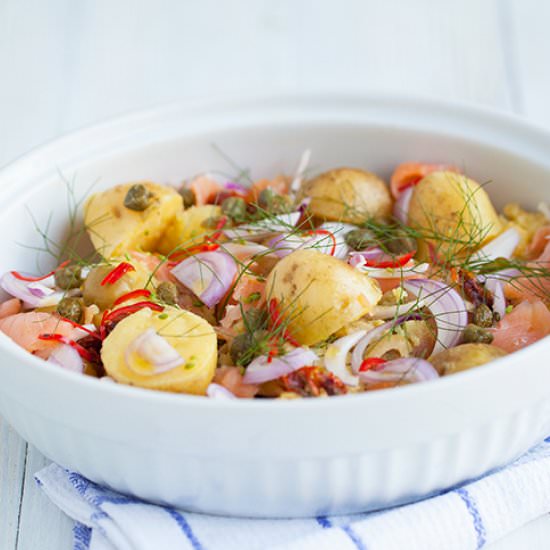 Rich Potato Salad with Smoked Fish