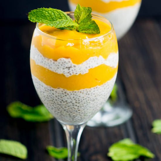 Mango Chia Seed Pudding