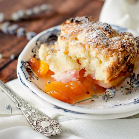 Peach Lavender Cobbler