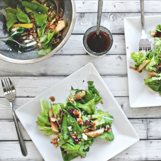 Pear and Walnut Salad