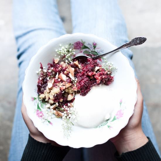 Vegan Blackberry Crumble